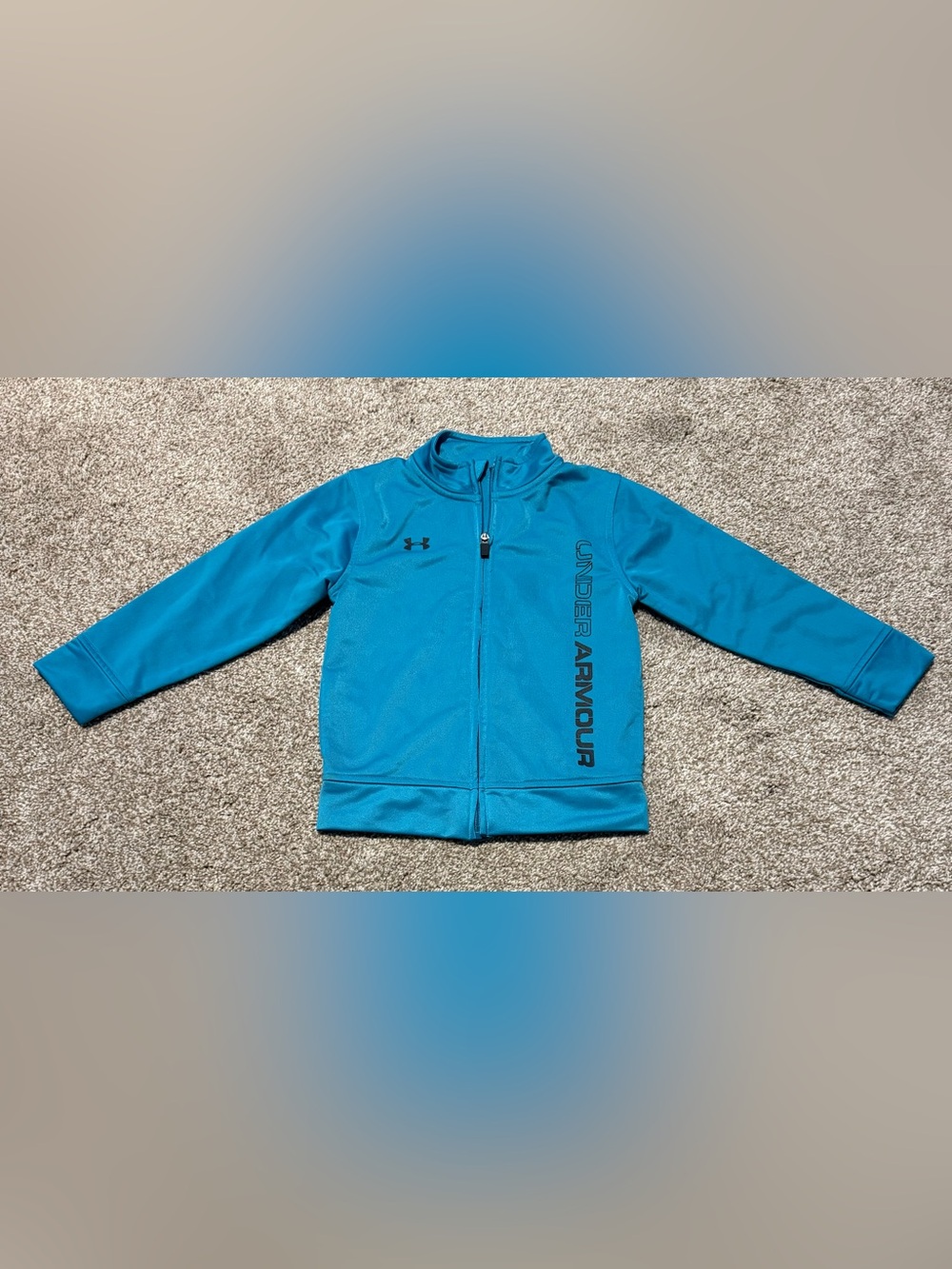 Under Armour Boys Size 4T Blue Athletic Jacket Like New